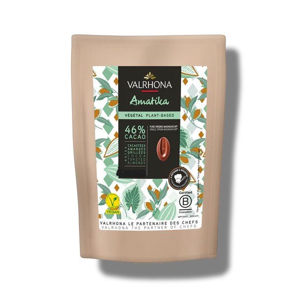 Valrhona Amatika Les Feves Vegan 46% Single Origin Milk Chocolate Discs