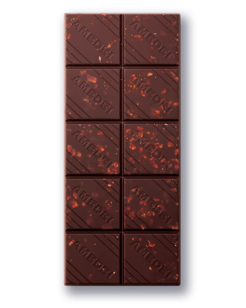 Amedei Cioccolato Fondente con Mandorle 63% Dark Chocolate & Almonds Bar - 50g (Past Date)
