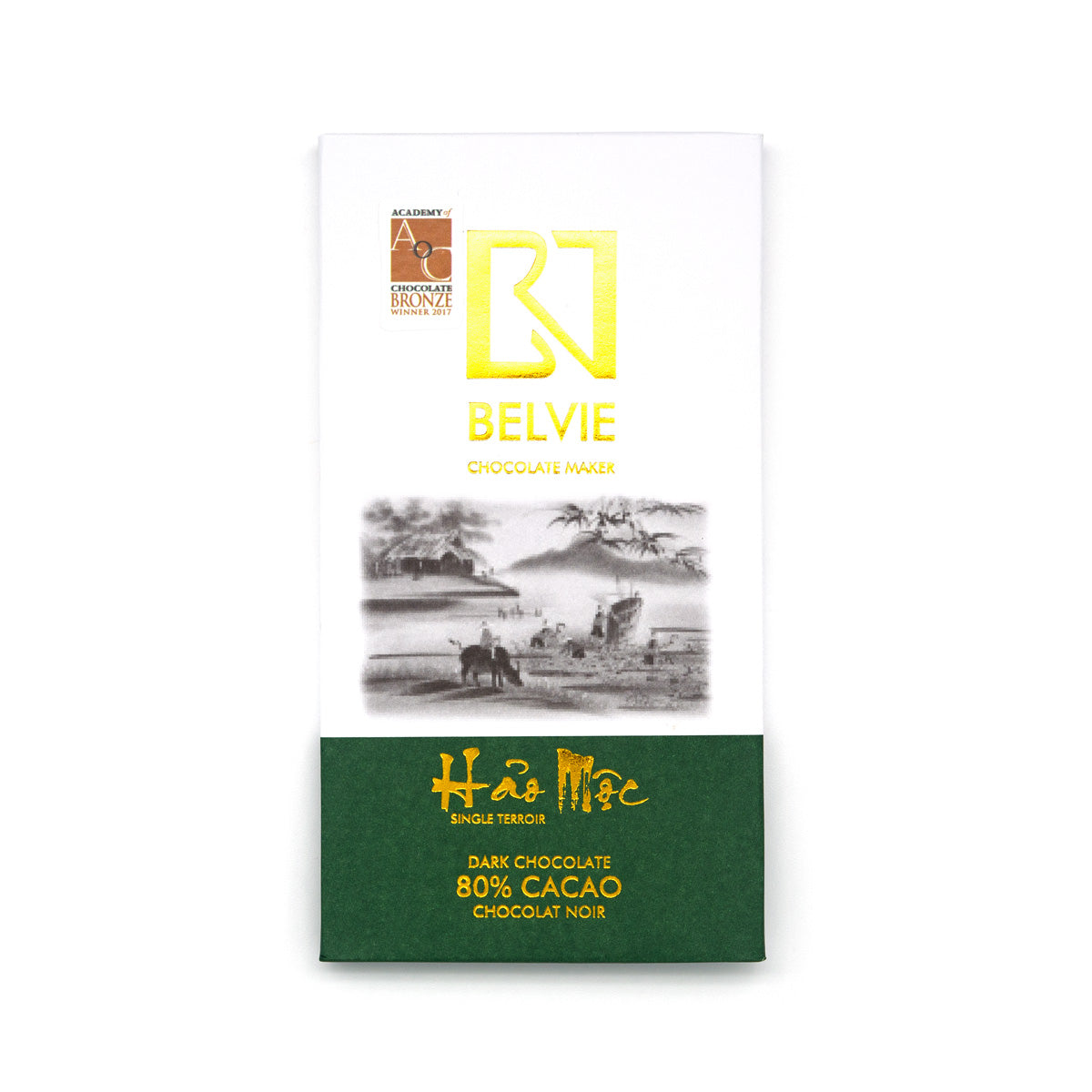 Belvie Hao Moc 80% Single Origin Dark Chocolate Bar - 80g