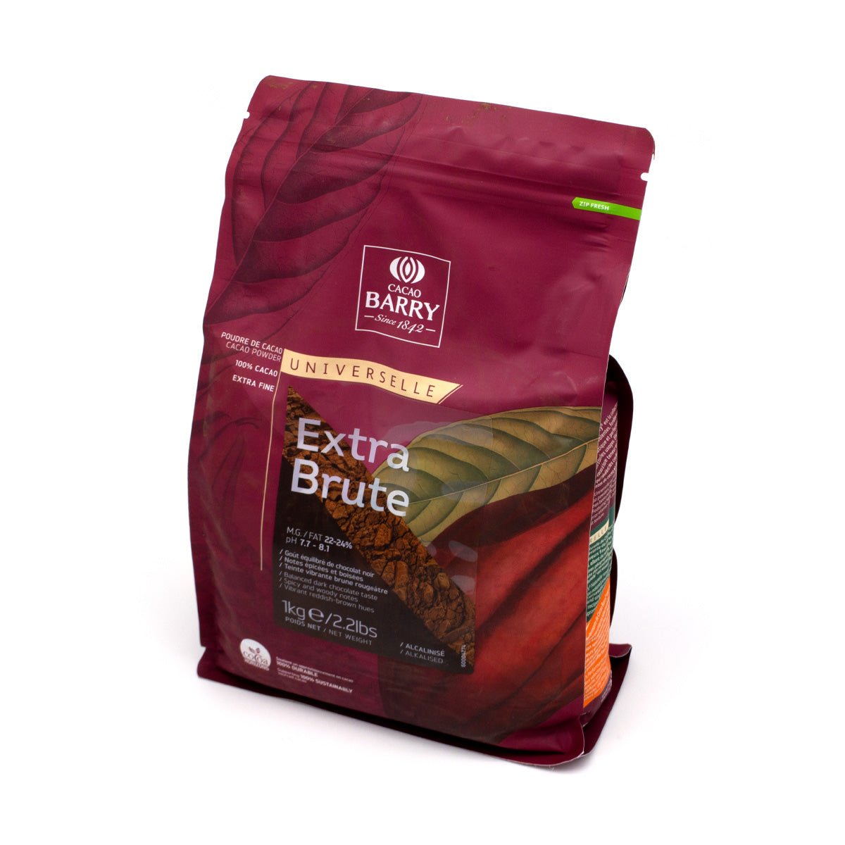 Cacao Barry Extra Brute Dutched Cocoa Powder - 1 kg – Chocosphere