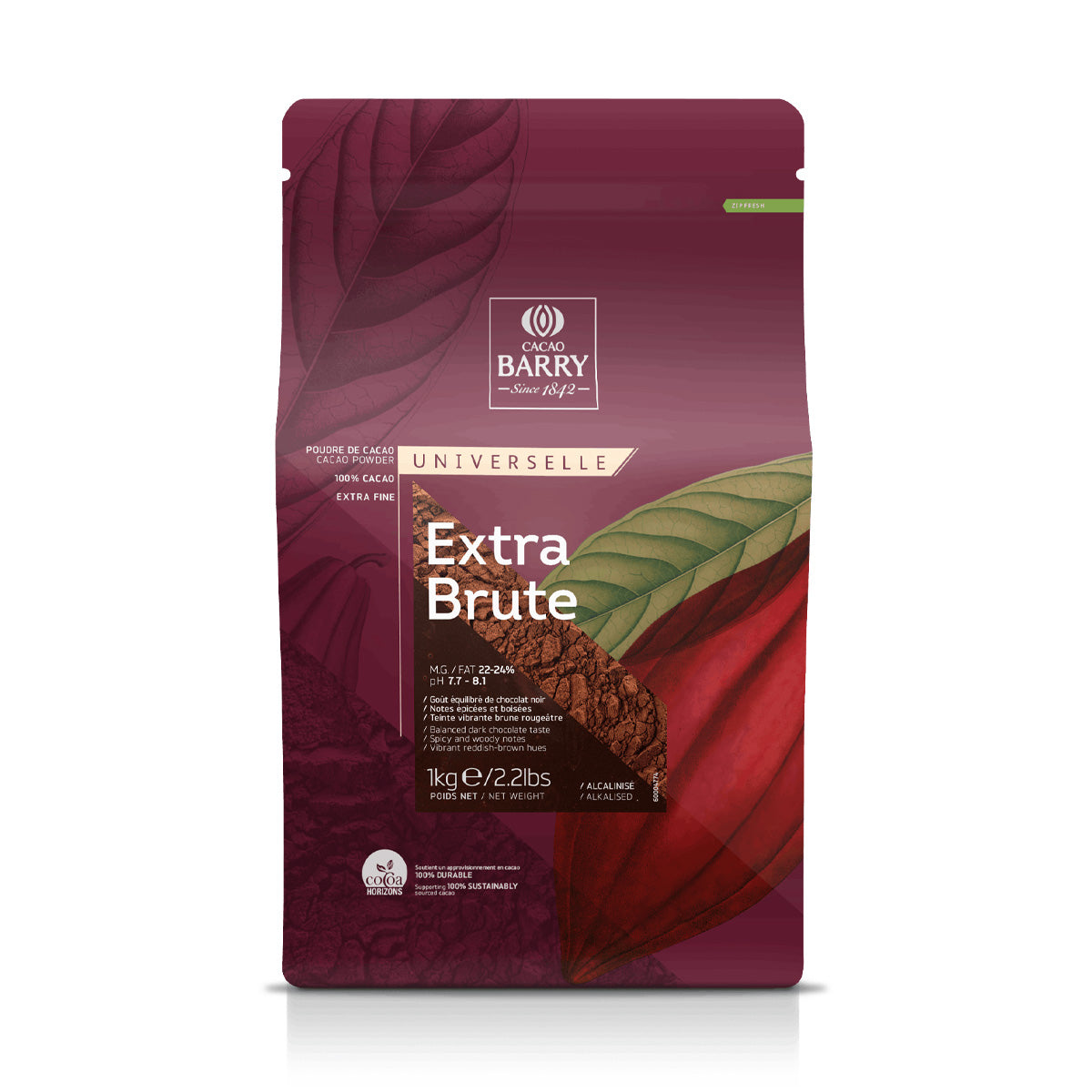 Cacao Barry Extra Brute Dutched Cocoa Powder - 1 kg