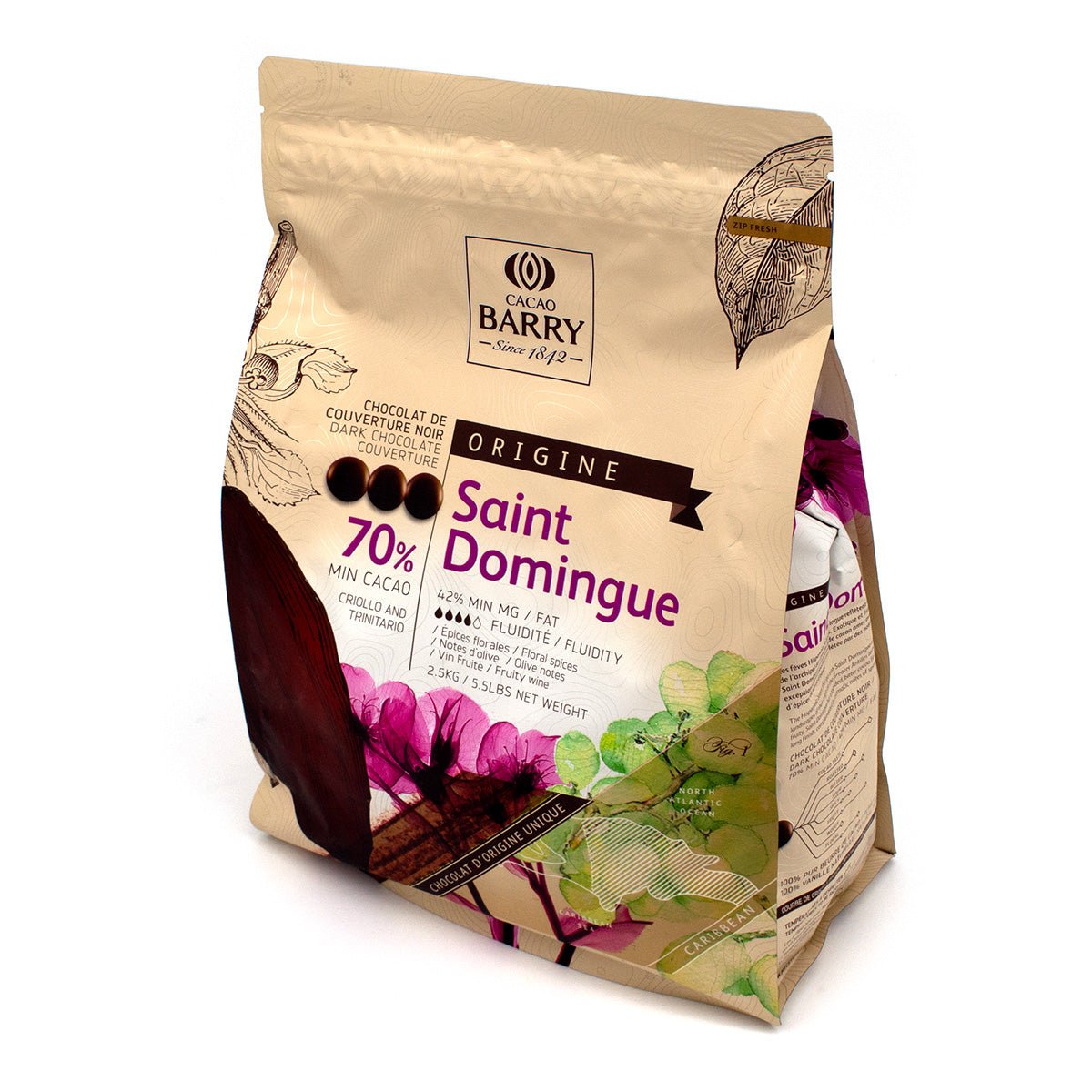 Cacao Barry Saint Domingue Pistoles 70% Single Origin Dark
