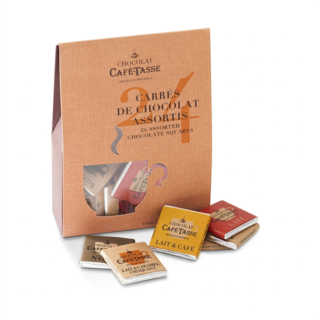 Cafe-Tasse Assorted Chocolate Napolitains Pouch - 24 pc ~ 120g