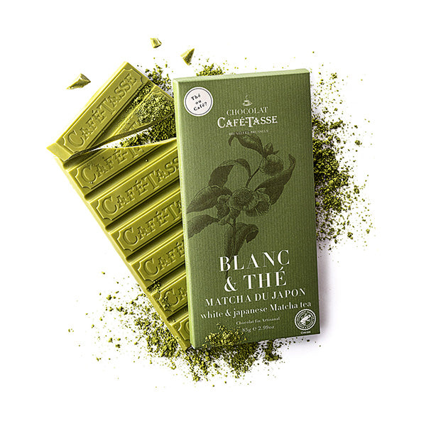 Café-Tasse Blanc & Thé 27% White Chocolate & Matcha Tea Bar - 85g