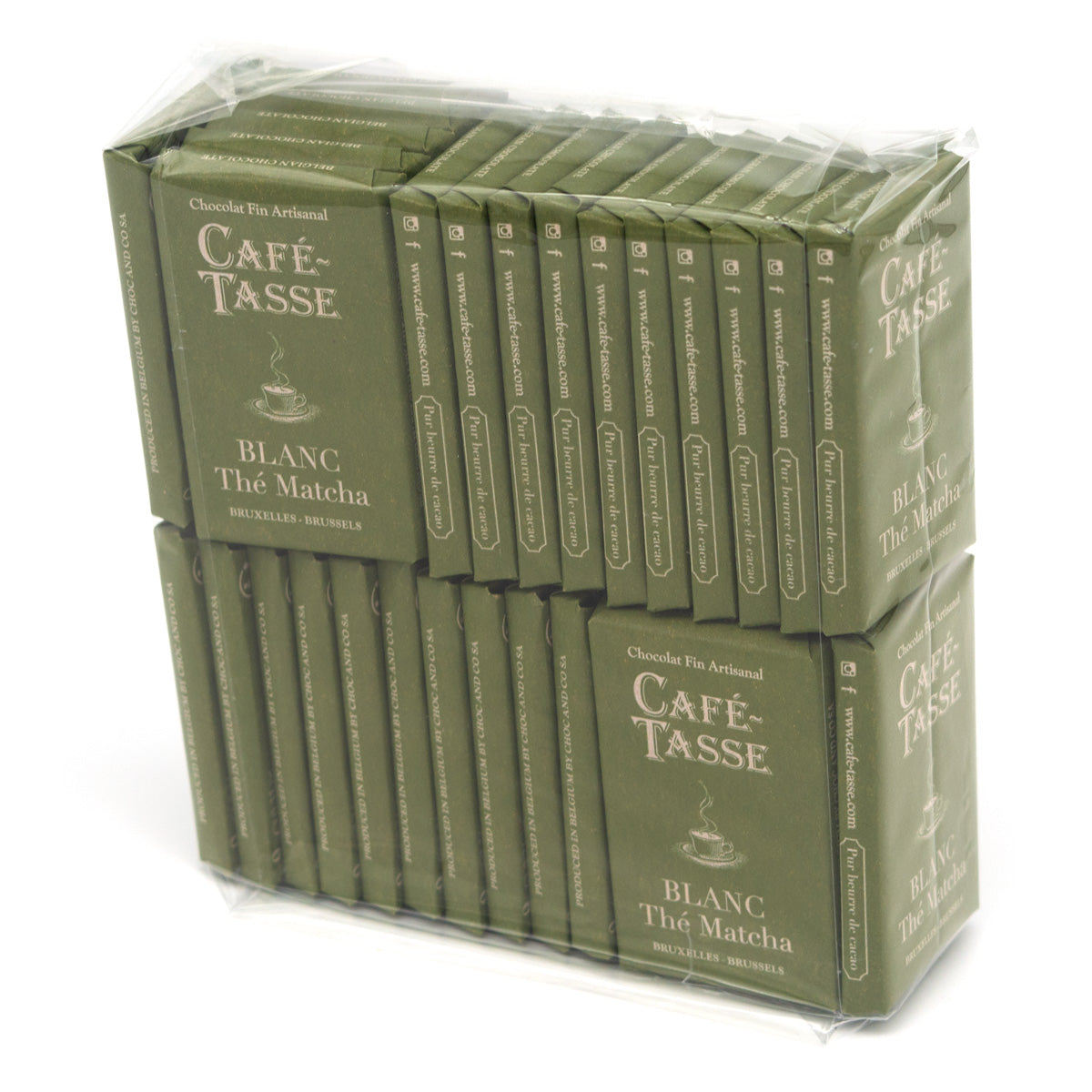 Cafe-Tasse Blanc Thé Matcha 27% White Chocolate & Matcha Tea Mini-Bars
