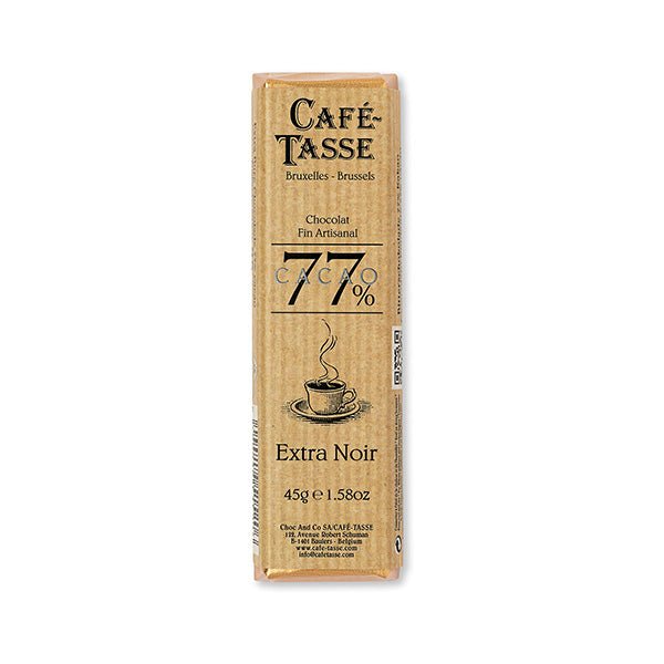Café-Tasse Extra Noir 77% Extra Dark Chocolate Bar - 45g