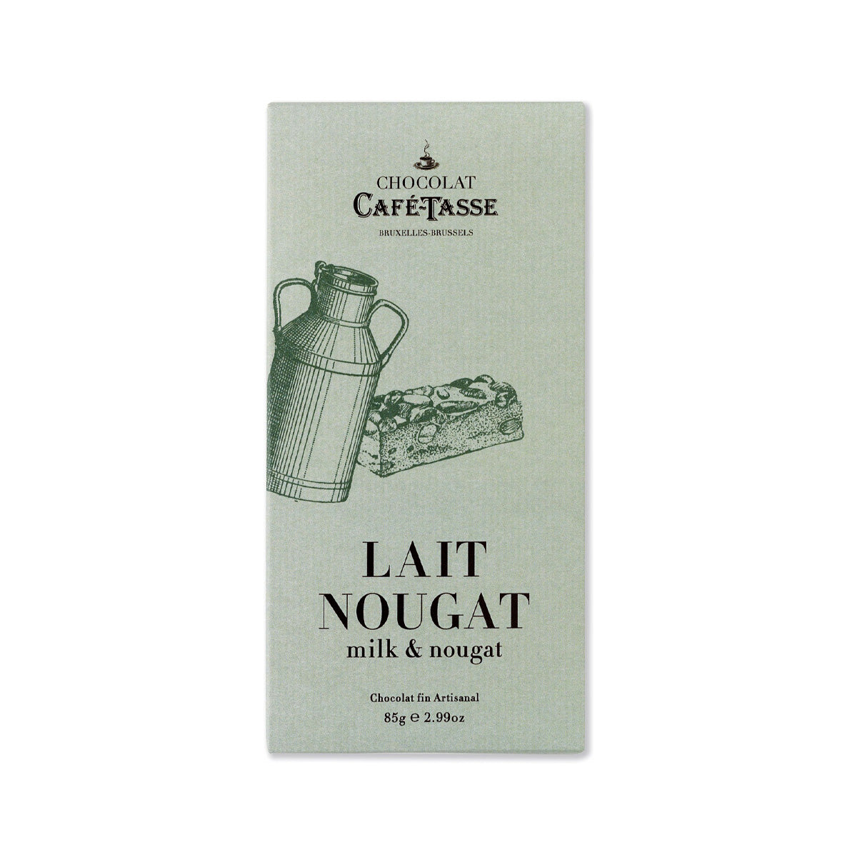 Cafe-Tasse Lait Nougat 38% Milk Chocolate & Nougat Bar - 85g