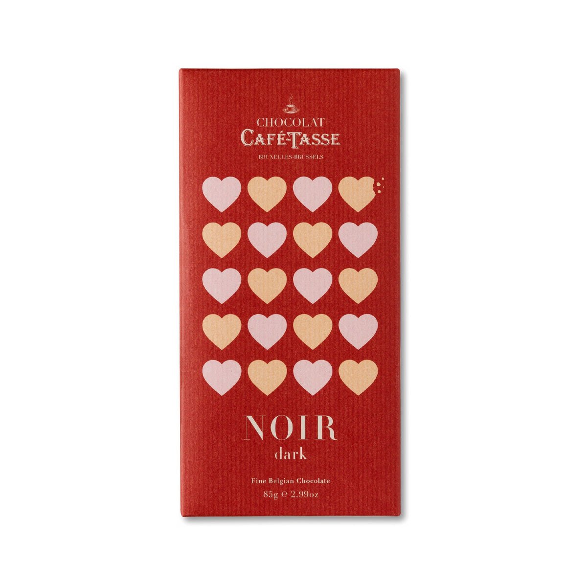 Cafe-Tasse Noir ‘Love’ 60% Dark Chocolate Bar - 85g