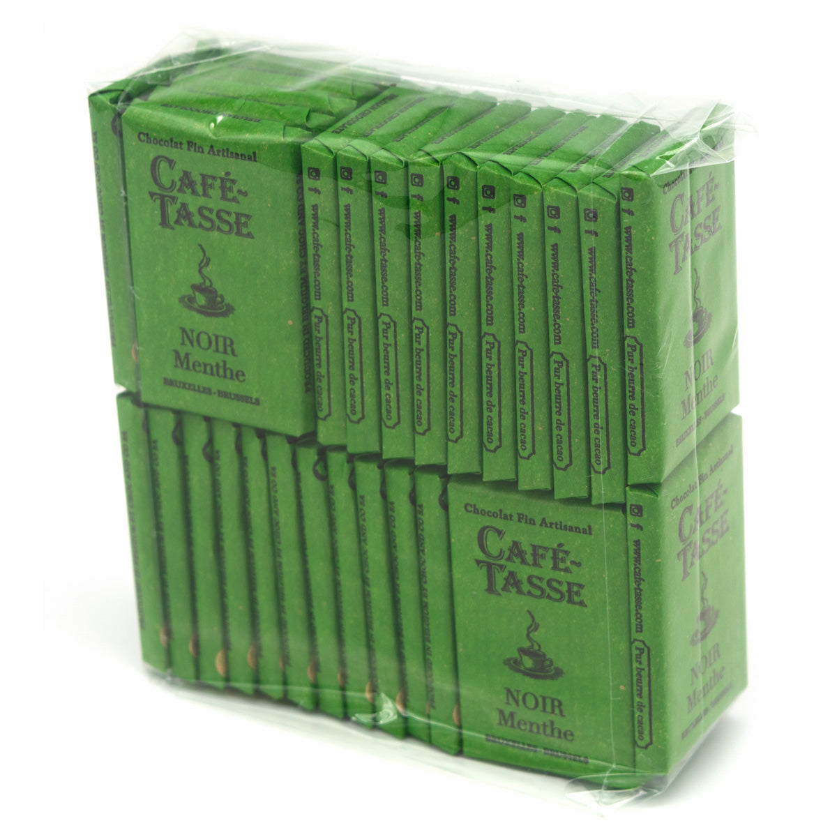 Cafe-Tasse Noir Menthe 60% Dark Chocolate & Mint Mini-Bars
