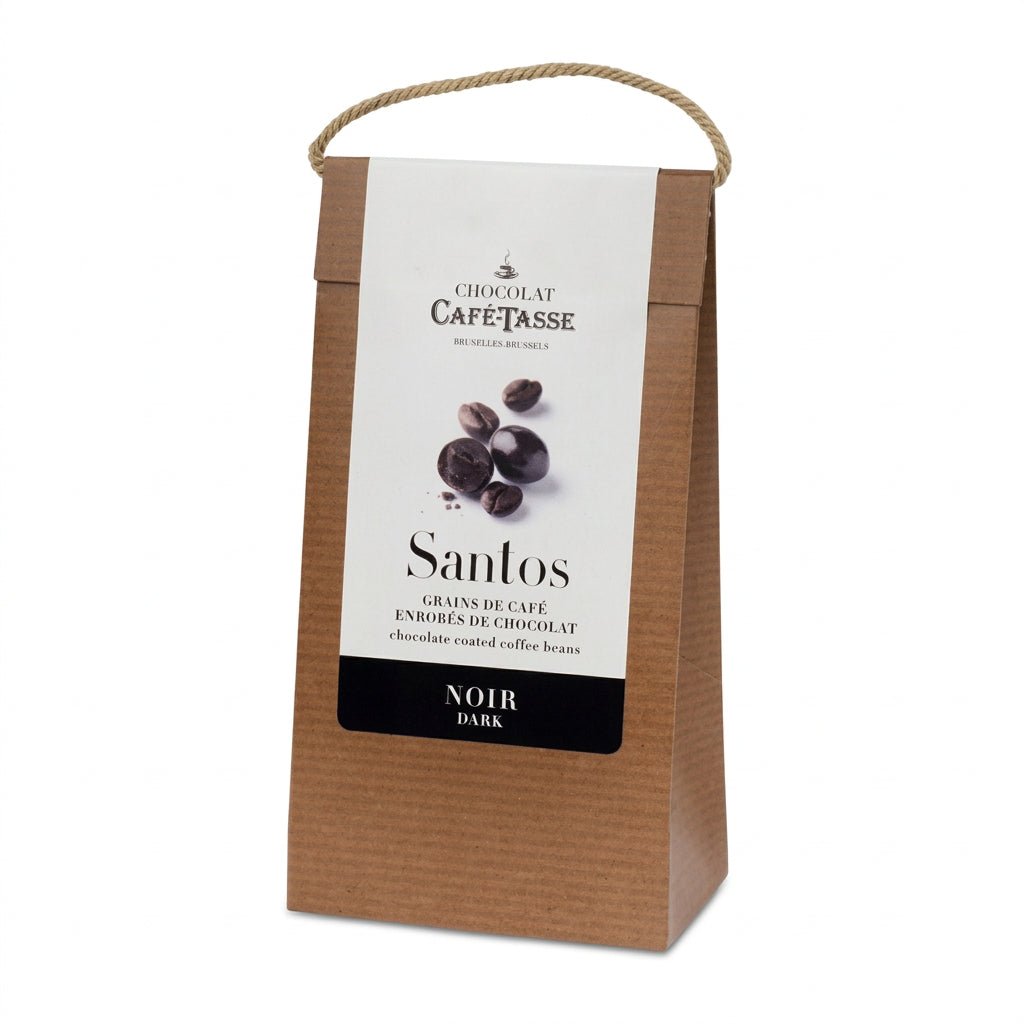 Cafe-Tasse Santos 54% Dark Chocolate Coated Coffee Beans - 125g