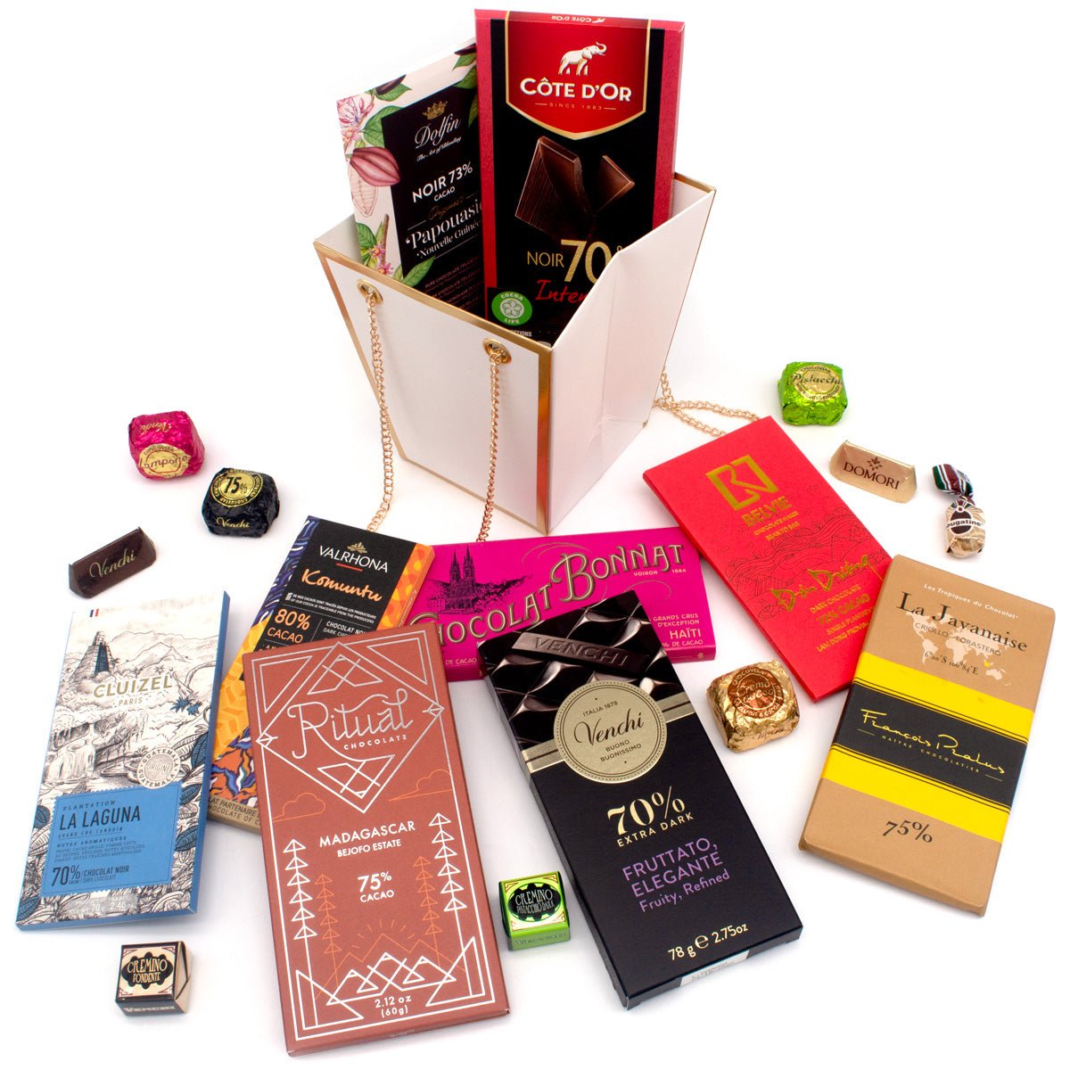 Chocosphere Assorted Chocolate Bar & Confections Gift Bag