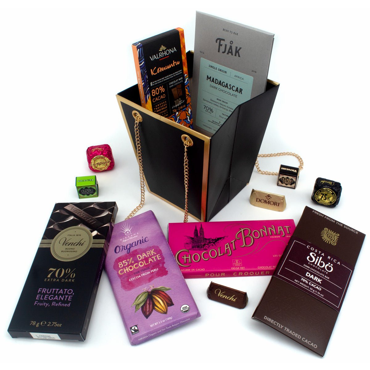 Chocosphere Assorted Chocolate Bar & Confections Gift Bag