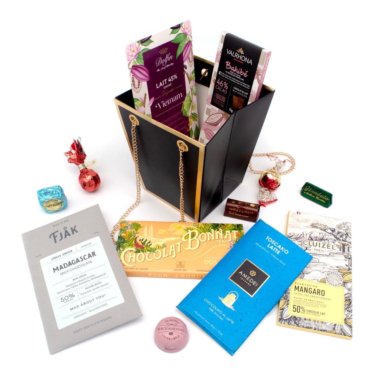 Chocosphere Assorted Chocolate Bar & Confections Gift Bag