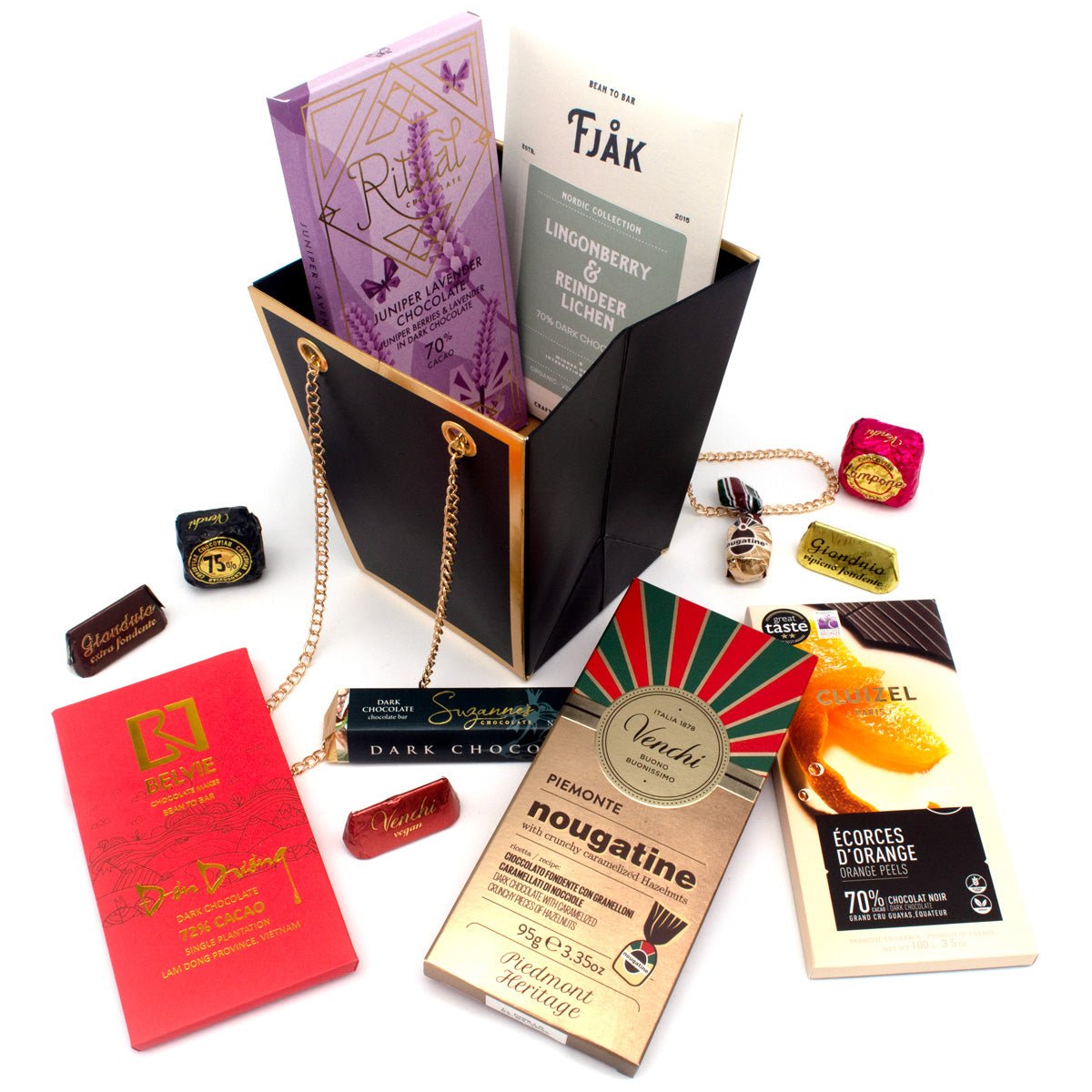 Chocosphere Assorted Chocolate Bar & Confections Gift Bag