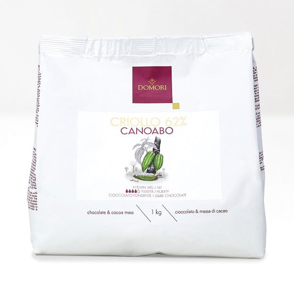 Domori Criollo Canoabo 62% Single Origin Dark Chocolate Drops - 1 kg