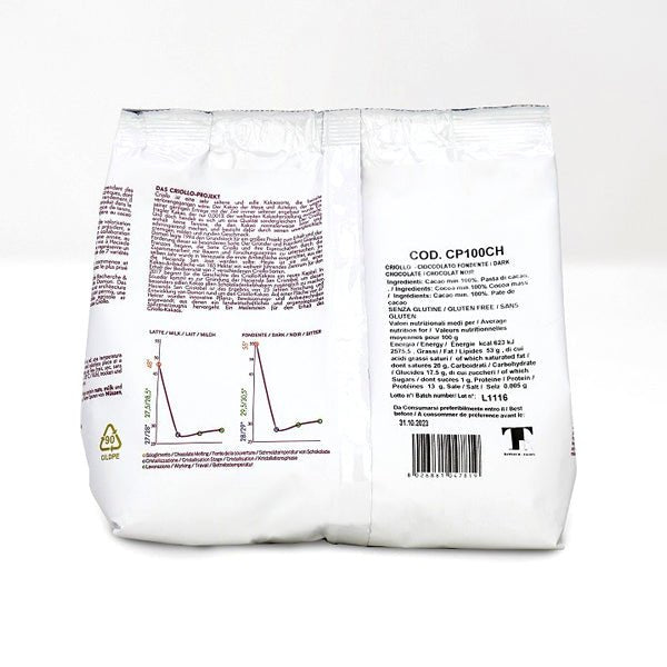 Domori Criollo Chuao 100% Single Origin Cocoa Mass Drops - 1 kg