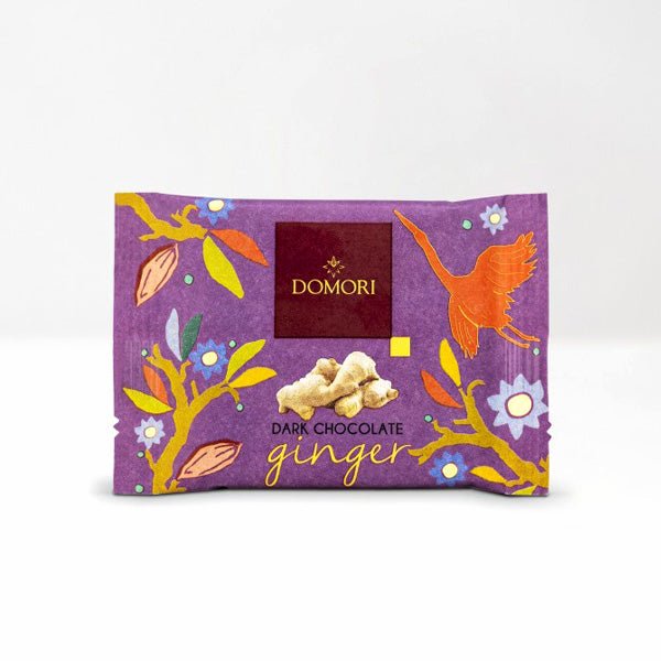 Domori 75% Dark Chocolate with Ginger Mini-Bar - 25g