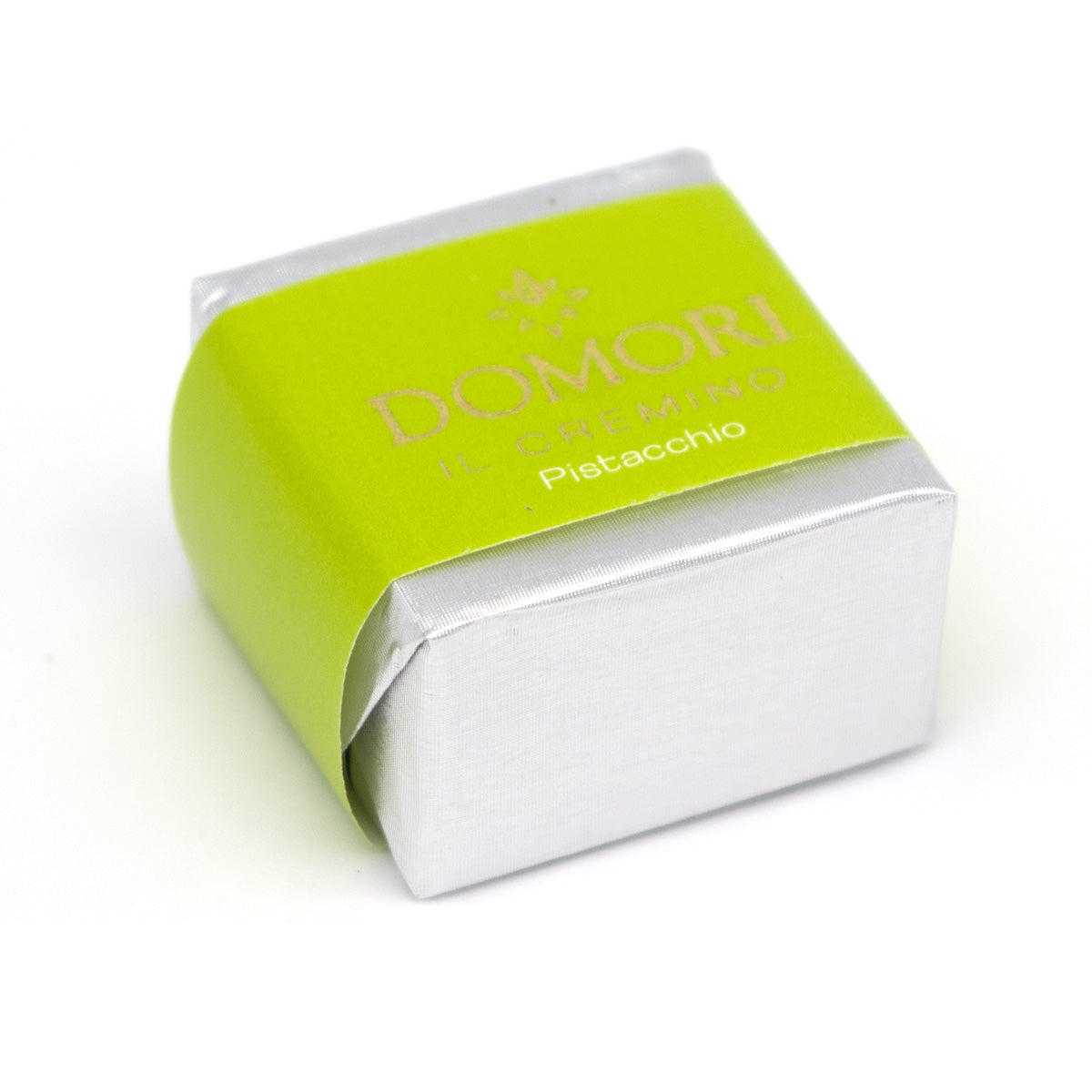 Domori Gianduja Pistachio Cremini Cubes