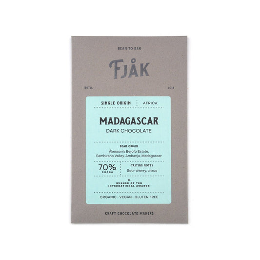 Fjak Madagascar 70% Cacao Dark Chocolate Bar - 60g