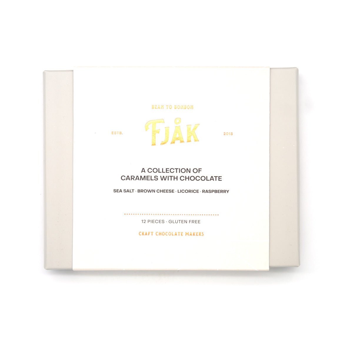 Fjak Mixed Caramels in Chocolate Box - 180g