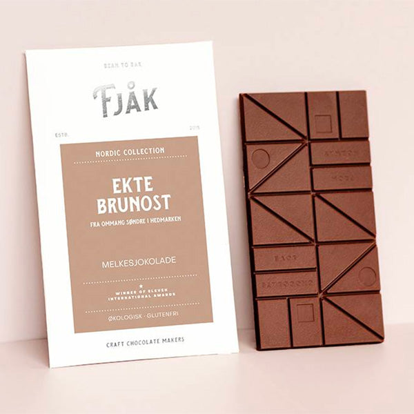 Fjak Norwegian Brown Cheese 45% Milk Chocolate Bar - 60g