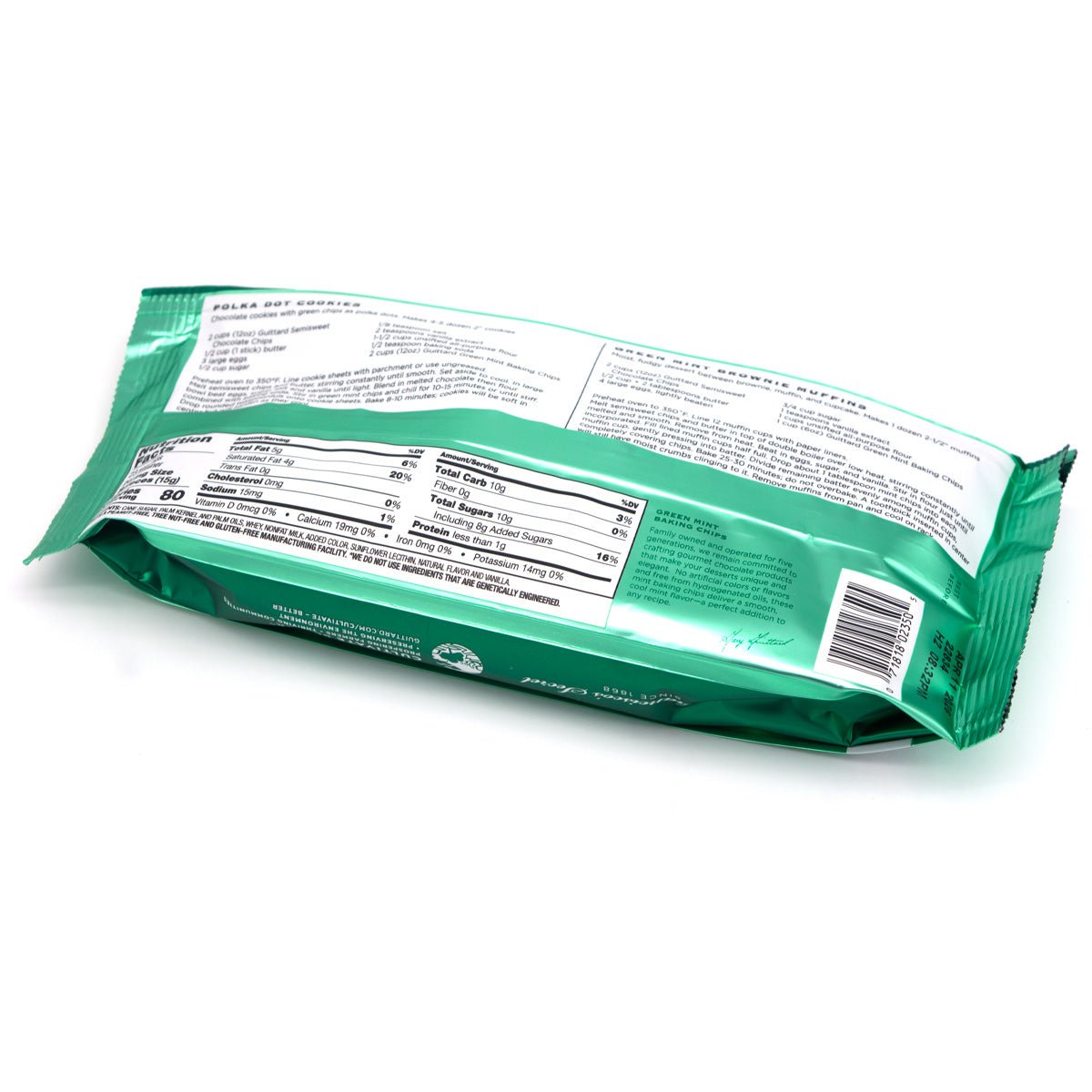 Guittard Green Mint Chips - 340g