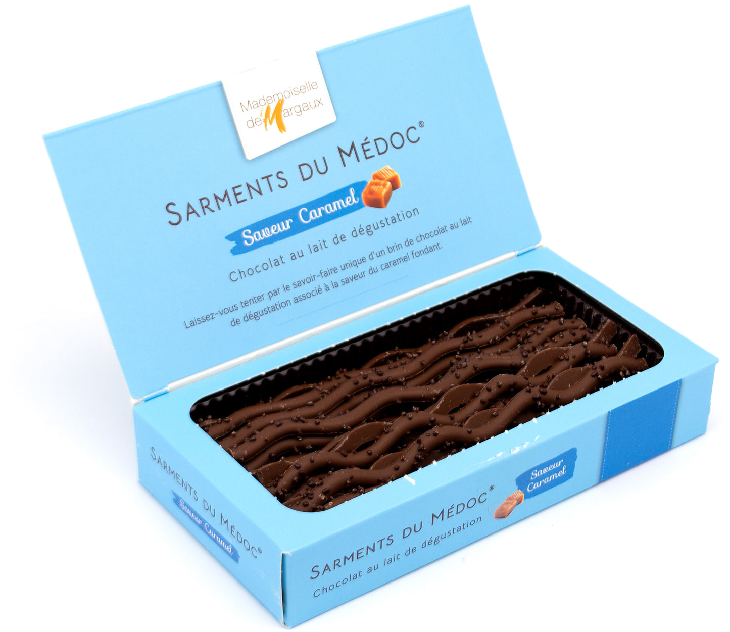 Mademoiselle de Margaux 32% Milk Chocolate Caramel Sticks - 150g