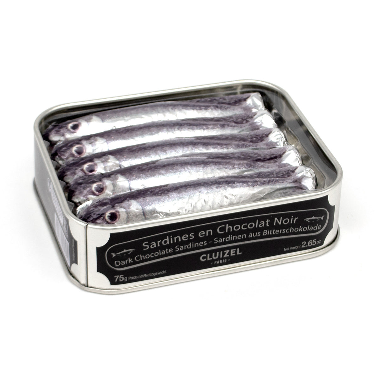 Michel Cluizel Dark Chocolate Sardines Tin - 5 pc - 75g