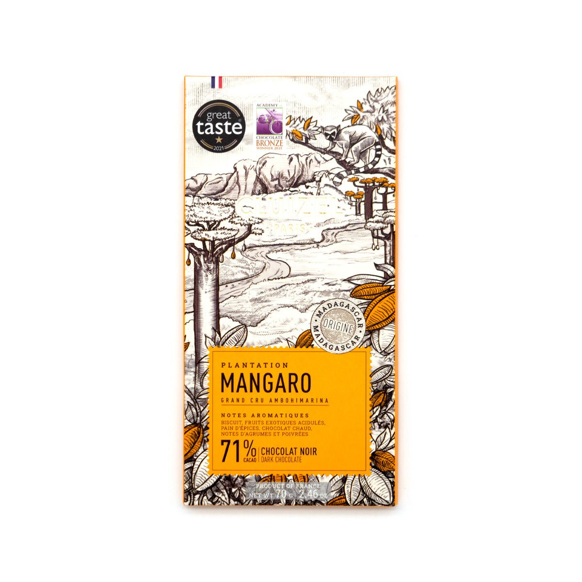 Michel Cluizel Mangaro Noir 71% Single Origin Dark Chocolate Bar