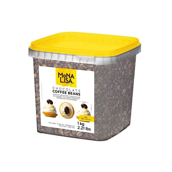 Mona Lisa Coffee Flavored 48% Dark Chocolate Beans – Chocosphere