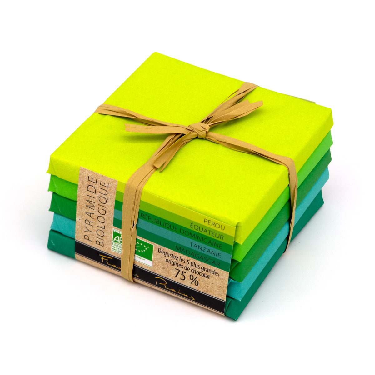 Pralus Pyramide des Tropiques BIO 75% Single Origin Dark Chocolate - 5 pc - 250g