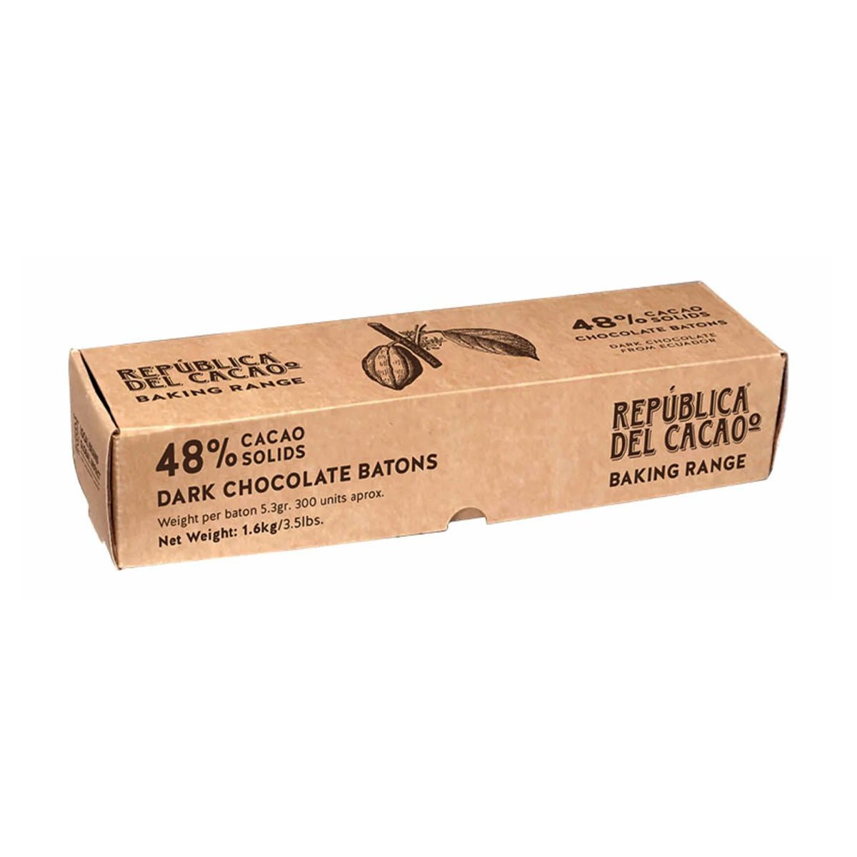 Republica del Cacao Ecuador 48% Single Origin Dark Chocolate Batons