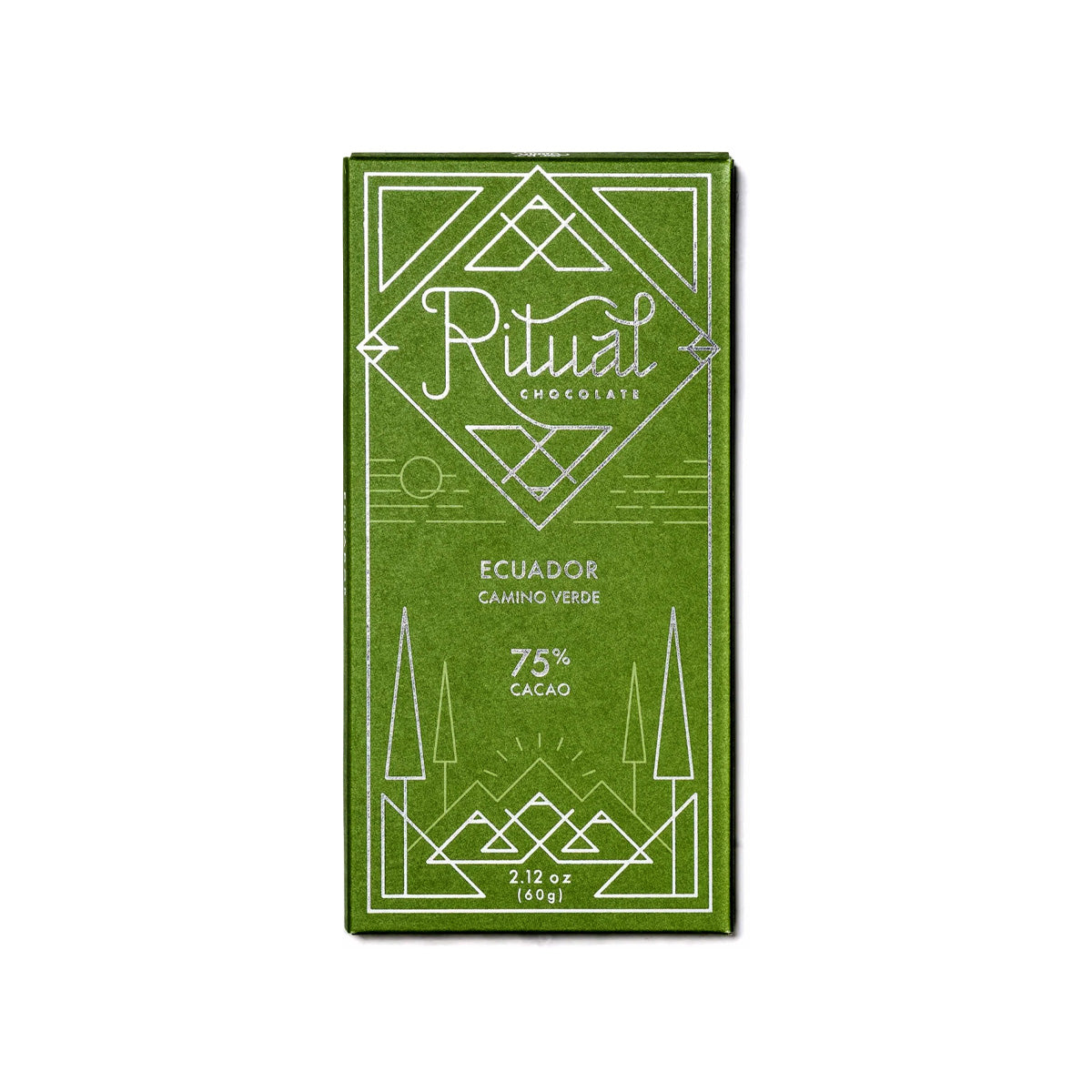 Ritual Chocolate Ecuador Camino Verde 75% Single Origin Dark Chocolate Bar - 60g