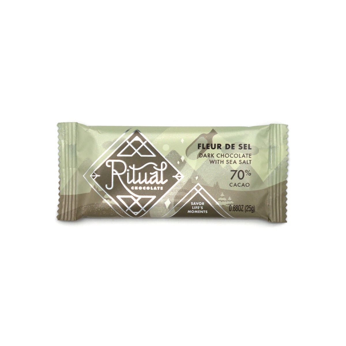 Ritual Chocolate Fleur De Sel 70% Dark Chocolate Mini-Bar - 25g