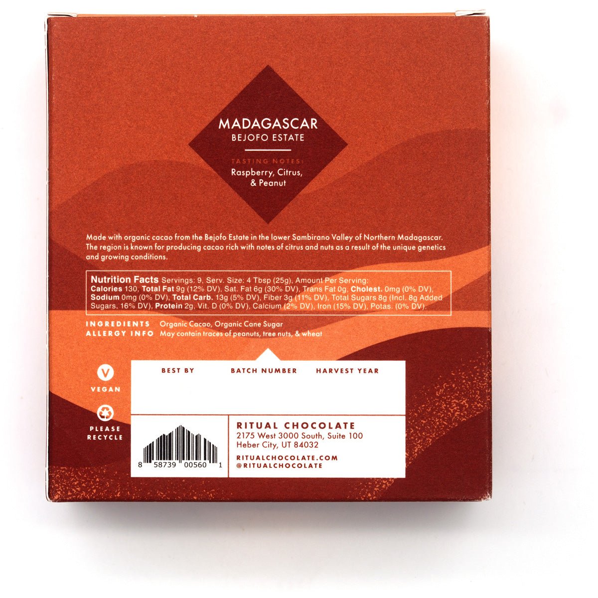 Ritual Chocolate Madagascar 70% Single Origin Drinking Chocolate - 226g