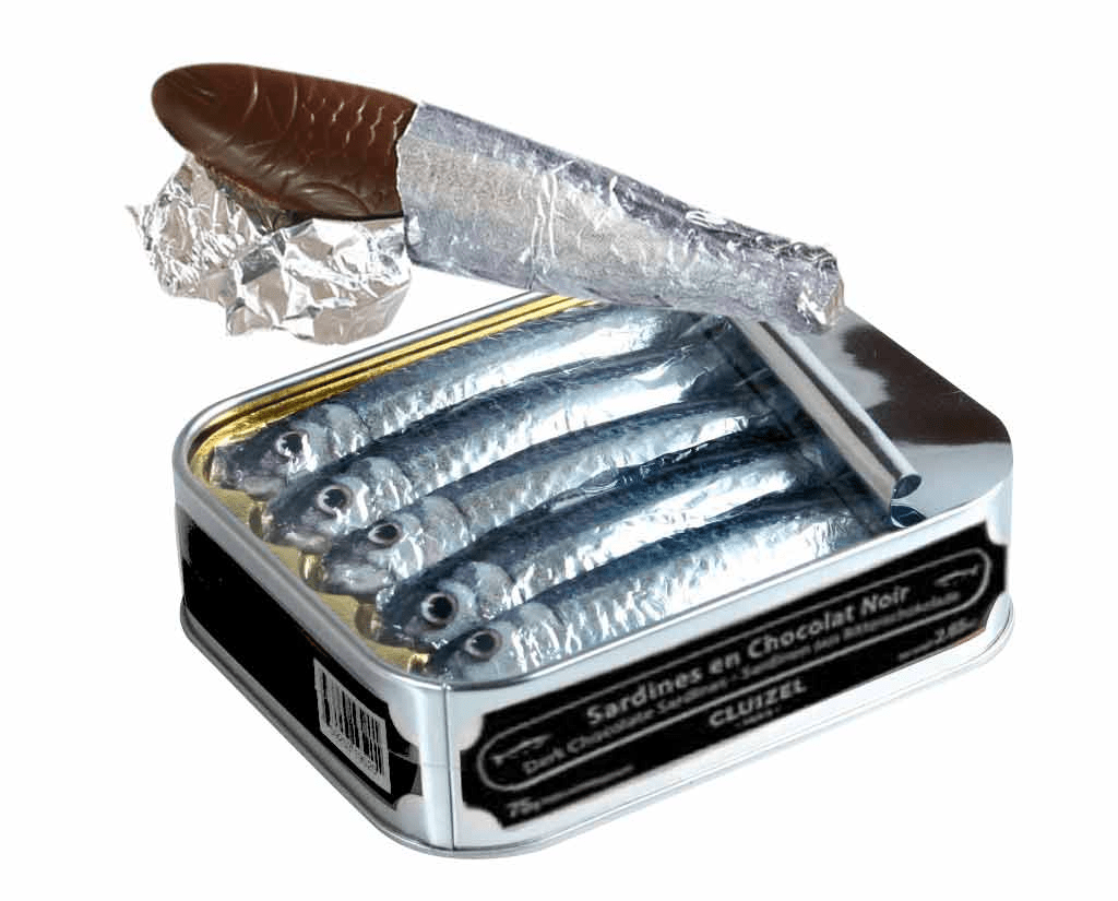 Michel Cluizel Dark Chocolate Sardines Tin - 5 pc - 75g