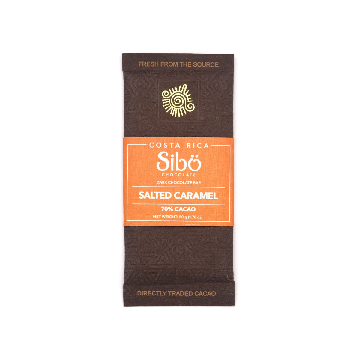 Sibo 70% Single Origin Dark Chocolate w/Salted Caramel Bar - 50g