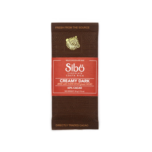 Sibo Creamy Dark 63% Single Origin Milk Chocolate Bar - 50g