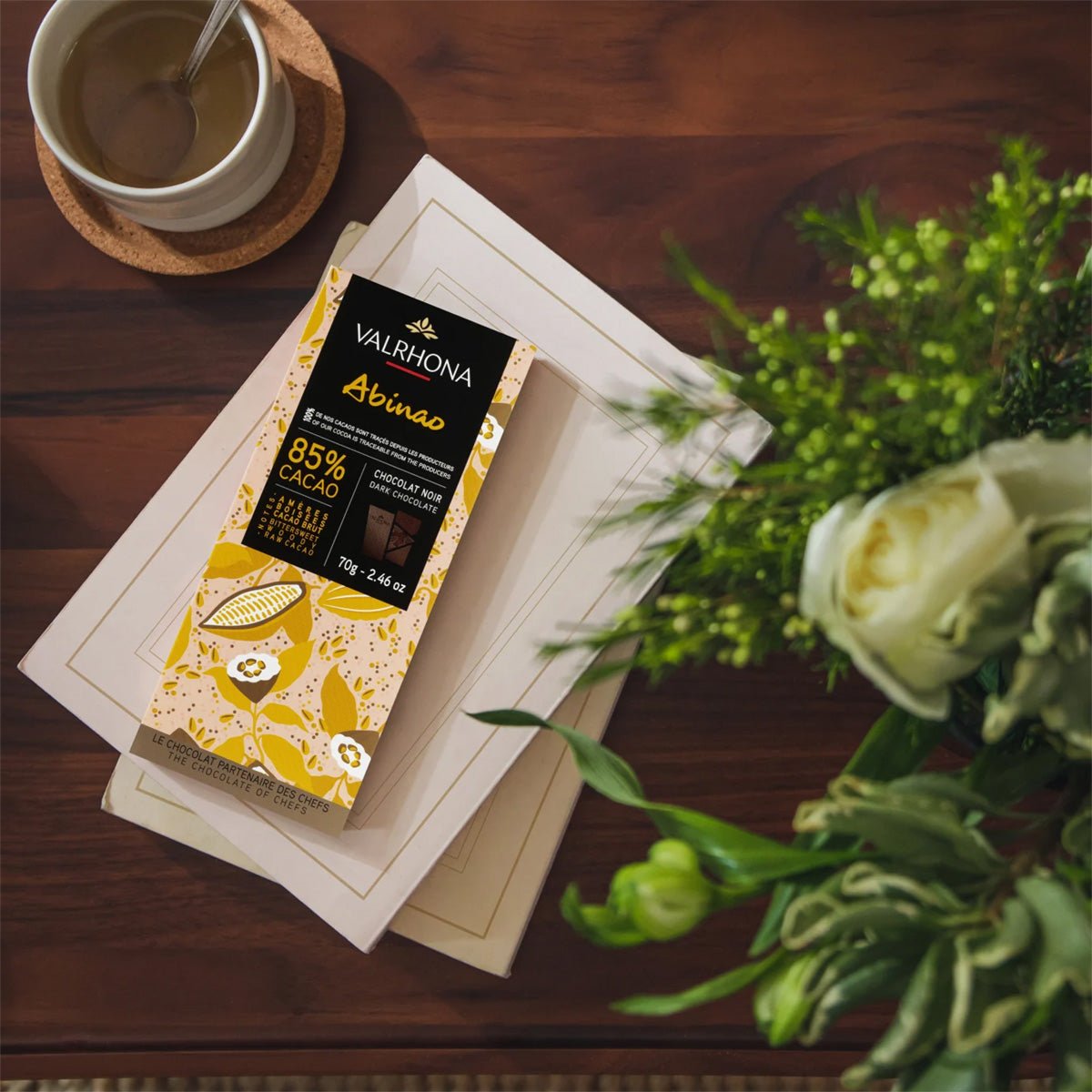 Valrhona Abinao 85% Dark Chocolate Bar - 70g