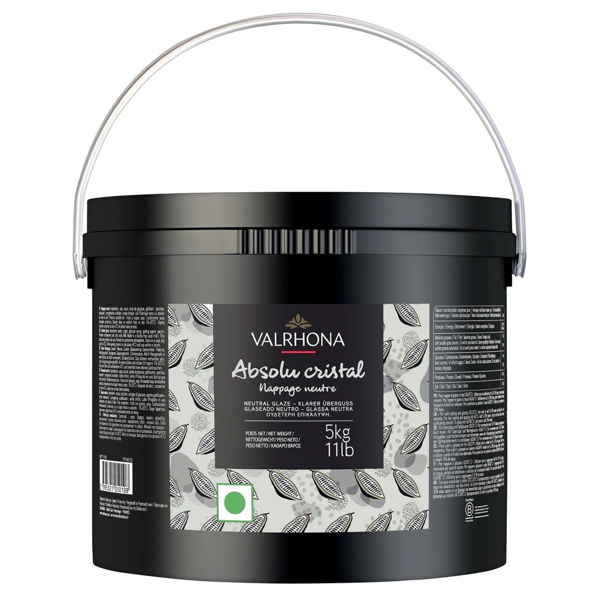 Valrhona Absolu Cristal Neutral Glaze Pail - 5 kg