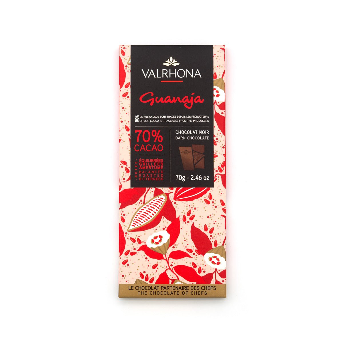 Valrhona Guanaja 70% Dark Chocolate Bar - 70g