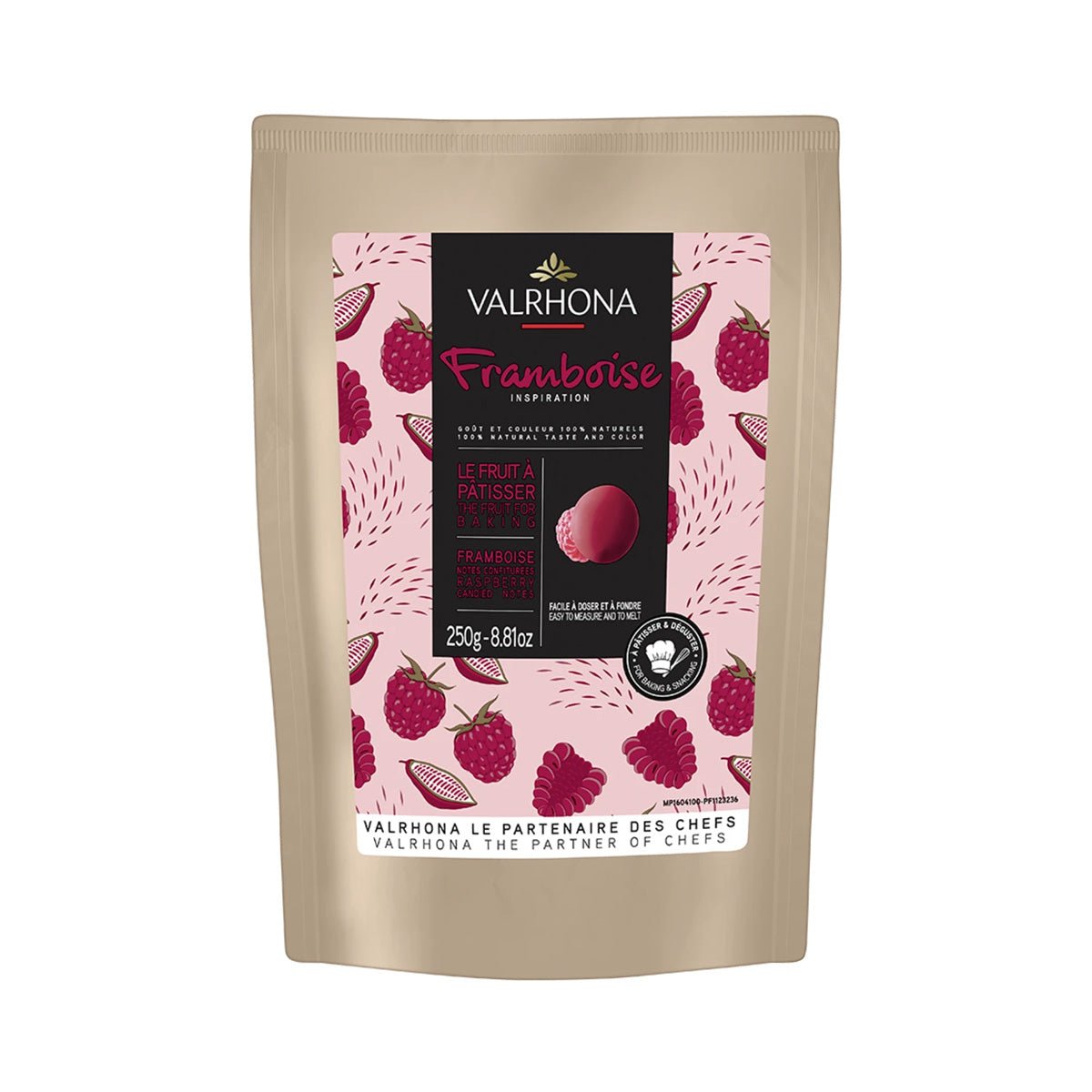 Valrhona Inspiration Framboise Les Feves 35% Raspberry Couverture Discs