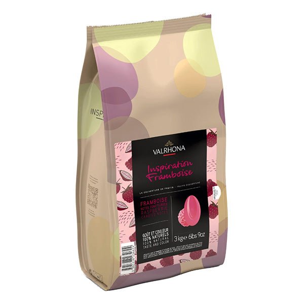 Valrhona Inspiration Framboise Les Feves 35% Raspberry Couverture Discs