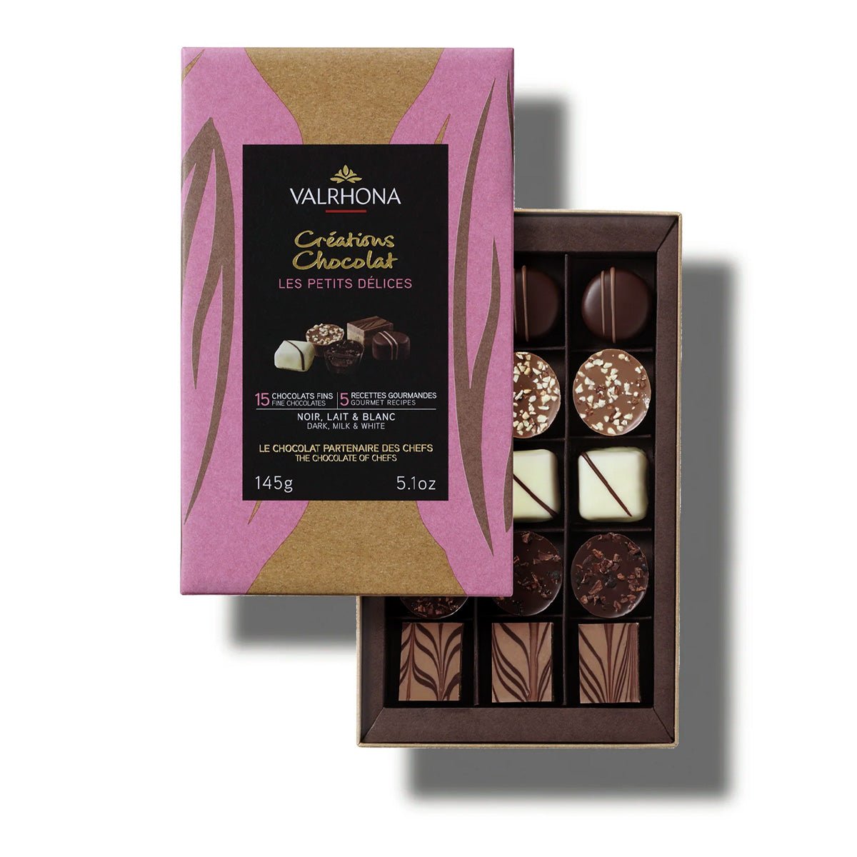 Valrhona Les Petits Delices Bon-Bons Gift Box - 15-pc - 145g