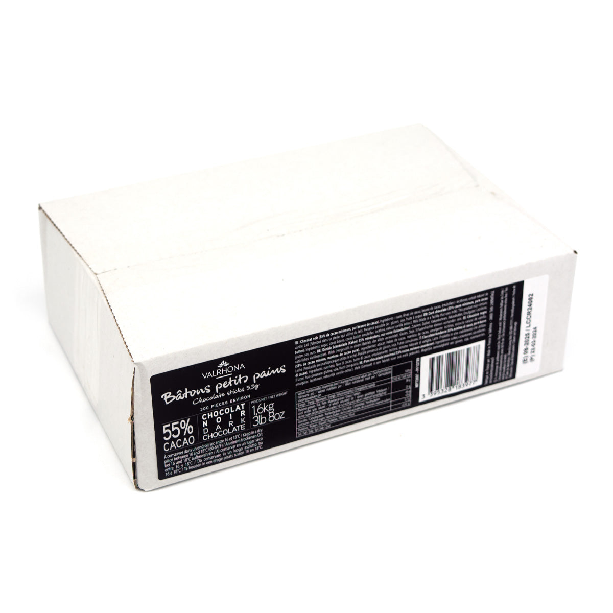 Valrhona Premium Bâtons 55% Dark Chocolate Sticks