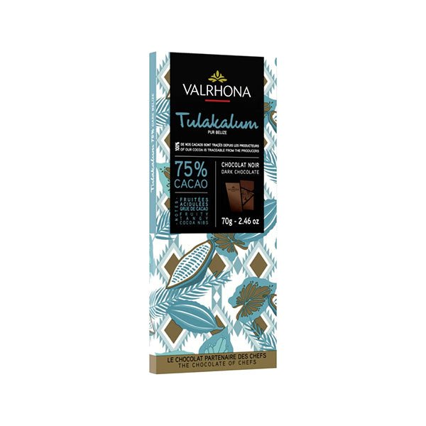 Valrhona Tulakalum 75% Single Origin Dark Chocolate Bar - 70g