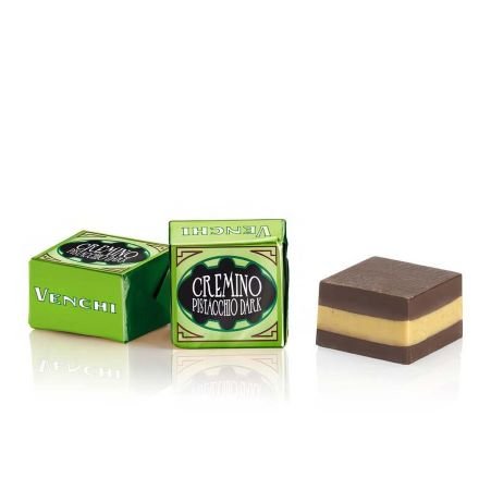 Venchi Cremino Pistacchio Dark Chocolate Pistachio Cubes