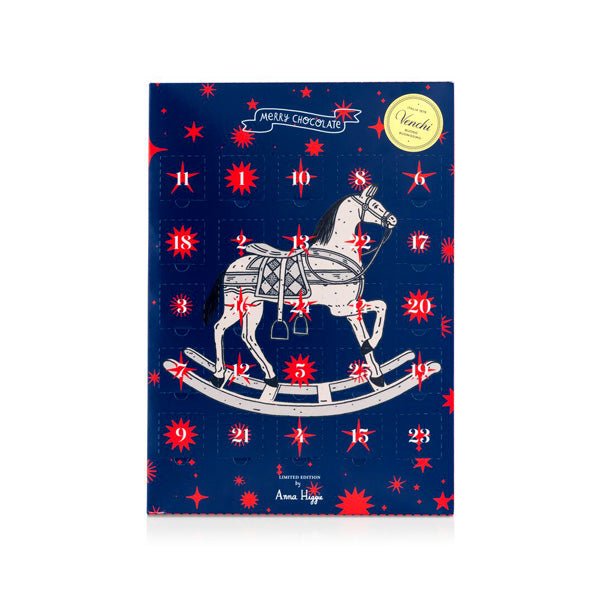 Venchi Anna Higgie Advent Calendar with Milk & Dark Chocolates- 25 pc - 181g