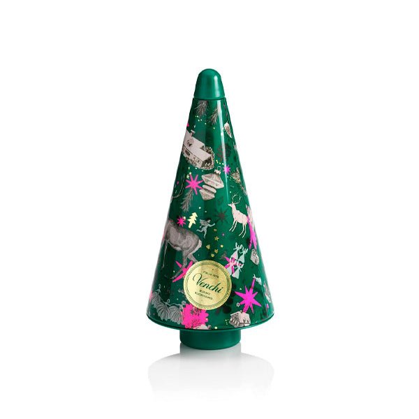 Venchi Anna Higgie Pine Metal Tin with Chocolate Pearls - 8 pc - 112g