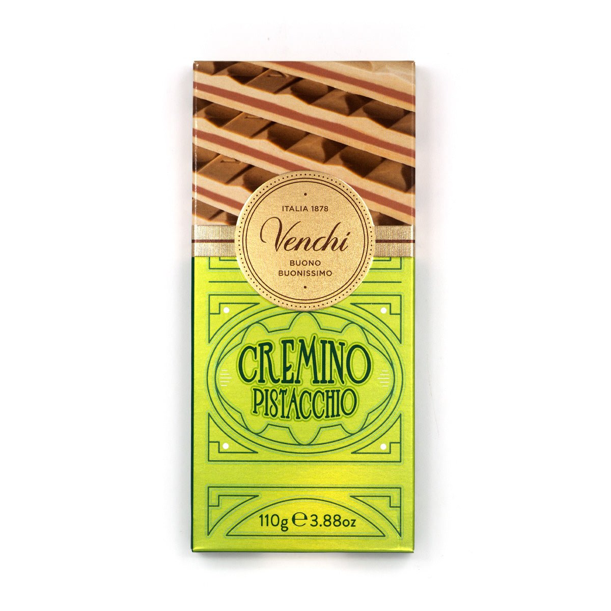Venchi Cremino Pistacchio Chocolate Pistachio Gianduja Bar - 110g